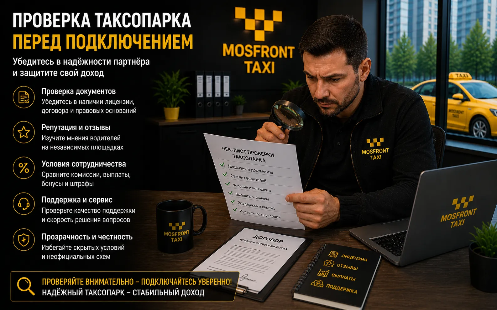 Как проверить надёжность таксопарка перед подключением