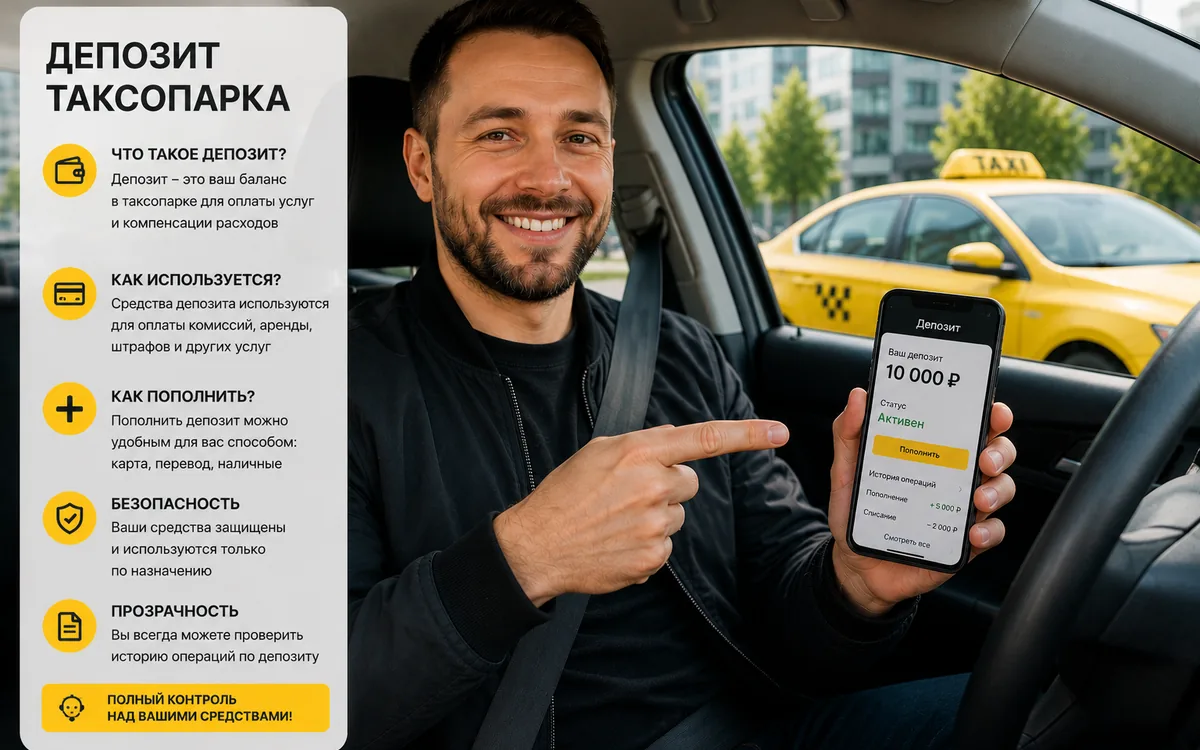 Депозит таксопарка — зачем нужен и как работает