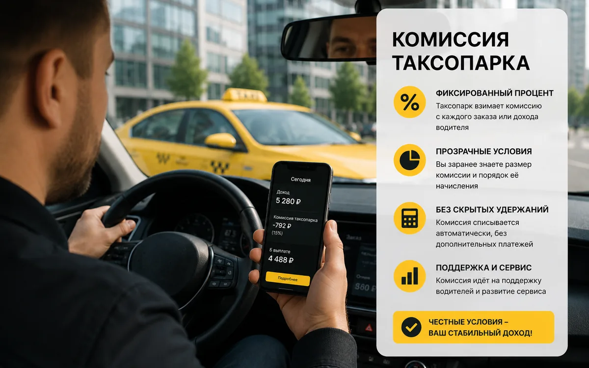 Комиссия таксопарка