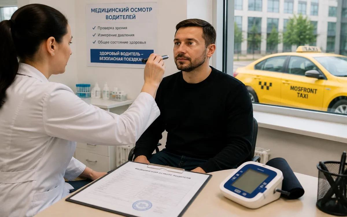 Предрейсовый медосмотр водителя